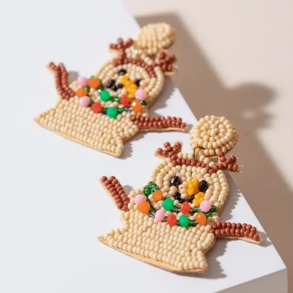 SparksBrags Jewelry - RUDOLPH Dangling Seed Bead Earrings